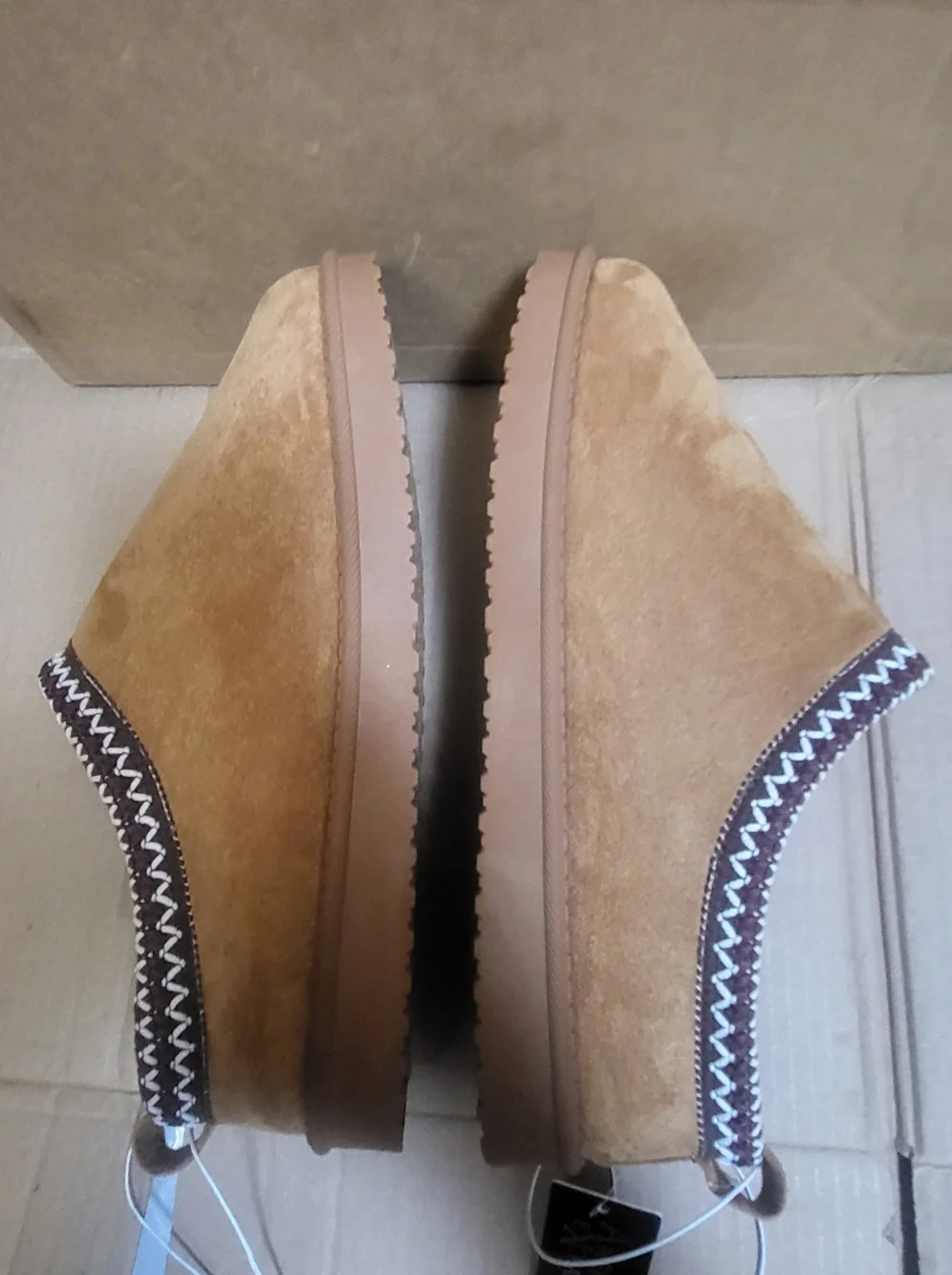 American Exchange Brown Slip-On Clog Slippers Men Size 10 - Picture 2 of 9